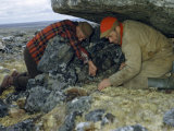 Buy Scientists Inspect Old Native American Shelter Near Crater Lake at AllPosters.com