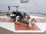 Buy Litter Bearers Rush a Casualty from a Helicopter to Surgery at AllPosters.com