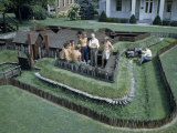 Buy Men Attend Radio Interview on Grounds of Miniature Replica Fort at AllPosters.com
