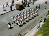 Buy Pedestrians Watch as a Platoon of Evzones March By at AllPosters.com
