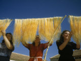 Buy Women Hang and Comb Freshly Washed Silk Moth Gut at AllPosters.com