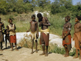 Buy Informal Portrait of Zulu Children Standing on a Dirt Road at AllPosters.com