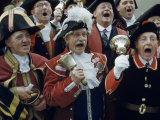 Buy Men Compete in a Town Criers' Contest at AllPosters.com