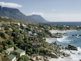Buy Scenic View of Bungalows Overlooking a Rocky Beach at AllPosters.com