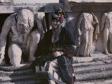 Buy Athenian Woman Wears Costume of Gida, Macedonia at Dionysus Theater at AllPosters.com
