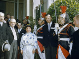 Buy Winning Jockey Poses with a Horse Owner and France's President at AllPosters.com