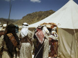 Buy Soldiers in Traditional Dress and Cartridge Belts Stand Outside Tent at AllPosters.com