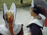 Buy Women Model Starch Lace Headdresses and Hand-Embroidered Collars at AllPosters.com