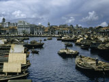 Buy Godowns Loaded with Trade Goods Line Sinqapore River at AllPosters.com