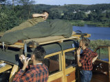 Buy Camper Sleeping on Station Wagon Roof Awakes to Find Friends Shaving at AllPosters.com