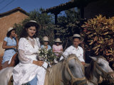 Buy Newly Married Bride and Groom Ride Horses to their Country Home at AllPosters.com