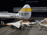Buy Scientists Attach Drop Model Beneath Northrop Black Widow at AllPosters.com
