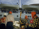 Buy Jazz Band Plays for the Departure of a Cruise Ship at AllPosters.com