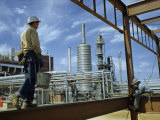 Buy Iron Workers Erect a New Building at a Dupont Textile Factory at AllPosters.com