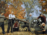 Buy Men Reload a Brass Cannon Cast in the Eighteenth Century at AllPosters.com