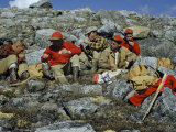 Buy Scientists Picnic on Granite Boulders Left by a Meteor's Explosion at AllPosters.com