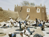 Buy Dyers Dip Cloth into Uncovered Vats of Indigo Dye at AllPosters.com