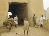 Buy People Headed to Market Enter Kano Through a Large Adobe Gate at AllPosters.com