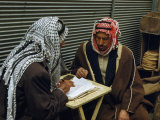 Buy Scribe Seated at an Outside Table Writes a Letter for a Customer at AllPosters.com