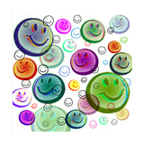 Floating Smiley Faces