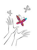 Hands with Butterfly