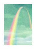 Rainbow in Bright Sky
