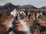 Farmers Stand Near their Home in Andalusia