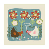 Brown and White Hens