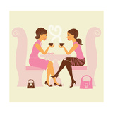 Buy Girlfriends Talk over Coffee at AllPosters.com