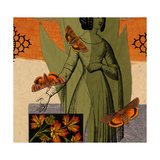 Figurative Collage with Moths