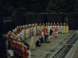 Buy Opera Singers and Chorus Rehearse a Curtain Call on an Outdoor Stage at AllPosters.com