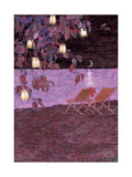 Buy Lantern Filled Tree and Chairs at AllPosters.com