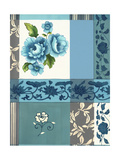 Blue Patterns and Flowers