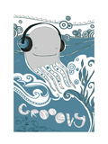 Octopus with Headphones