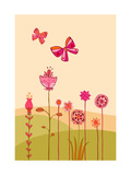 Butterflies with Flowers