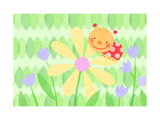 Cute Ladybug on Flower