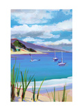 Buy Coastal Scene with Boats at AllPosters.com