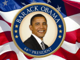 Obama: 44th President Art Print