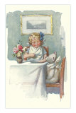 Playing Dinner with Teddy Bear