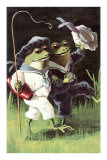 Happy Frogs out for a Walk