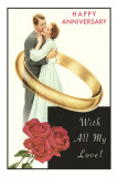 Happy Anniversary, Couple in Wedding Band