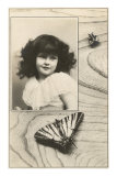 Moths with Photograph of Girl