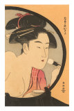 Buy Japanese Woodblock, Woman at Toilette at AllPosters.com