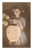 Young Girl with Chinese Lantern