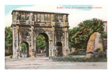 Arch of Constantine and Meta Sudans Fountain, Rome