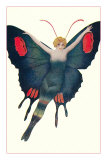 Blonde Lady as Butterfly