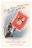 Cute Cartoon Creature with Stamp