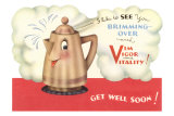 Get Well, Tea Pot Cartoon