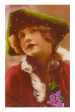 Girl in Green Tri-Cornered Hat