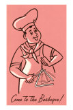 Come to the Barbecue, Cartoon Chef Ringing Triangle